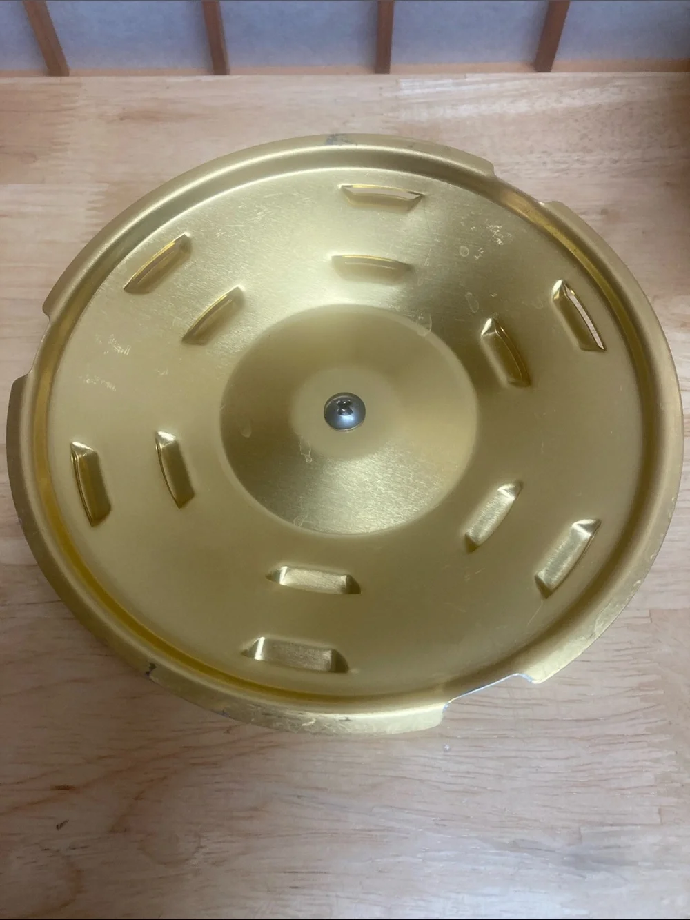 VTG 70s Rival Crock-Pot Bread 'N Cake Bake Pan & Trivet Rack Gold